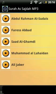 Surah As Sajdah MP3 android App screenshot 2